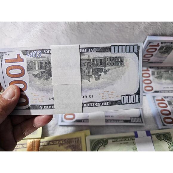 (12 Bundles) New Fake Play Money American $100 $1,000 $10,000 Bills Multicolor - Picture 10 of 12